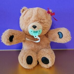 Little Live Pets Teddy Bear Plush, Brown Cozy Dozy Baby Cubbles With Pacifier